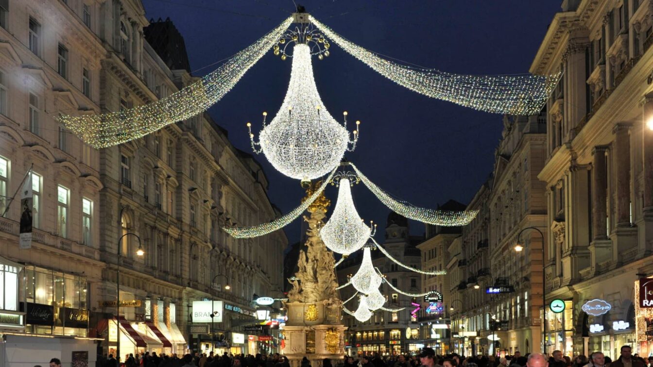 Weihnachtsbeleuchtung am Wiener Graben