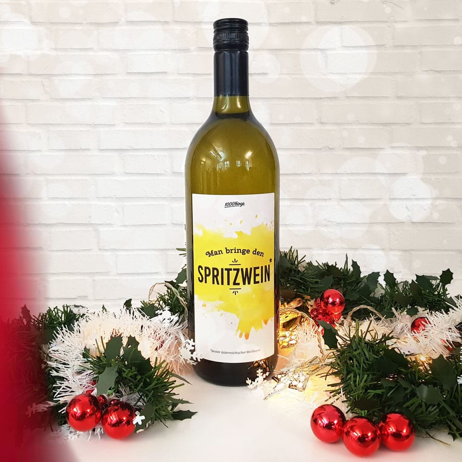 Spritzwein Weihnachtssujet