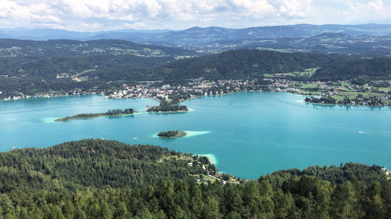 Blick auf den Wörthersee in Kärnten