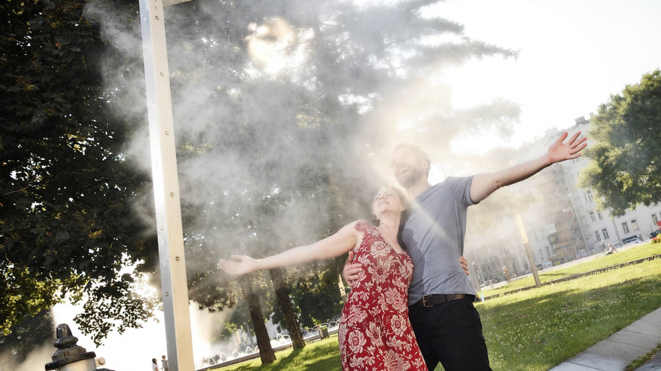 Abkühlung in Wien im Sommer dank Sommerspritzer