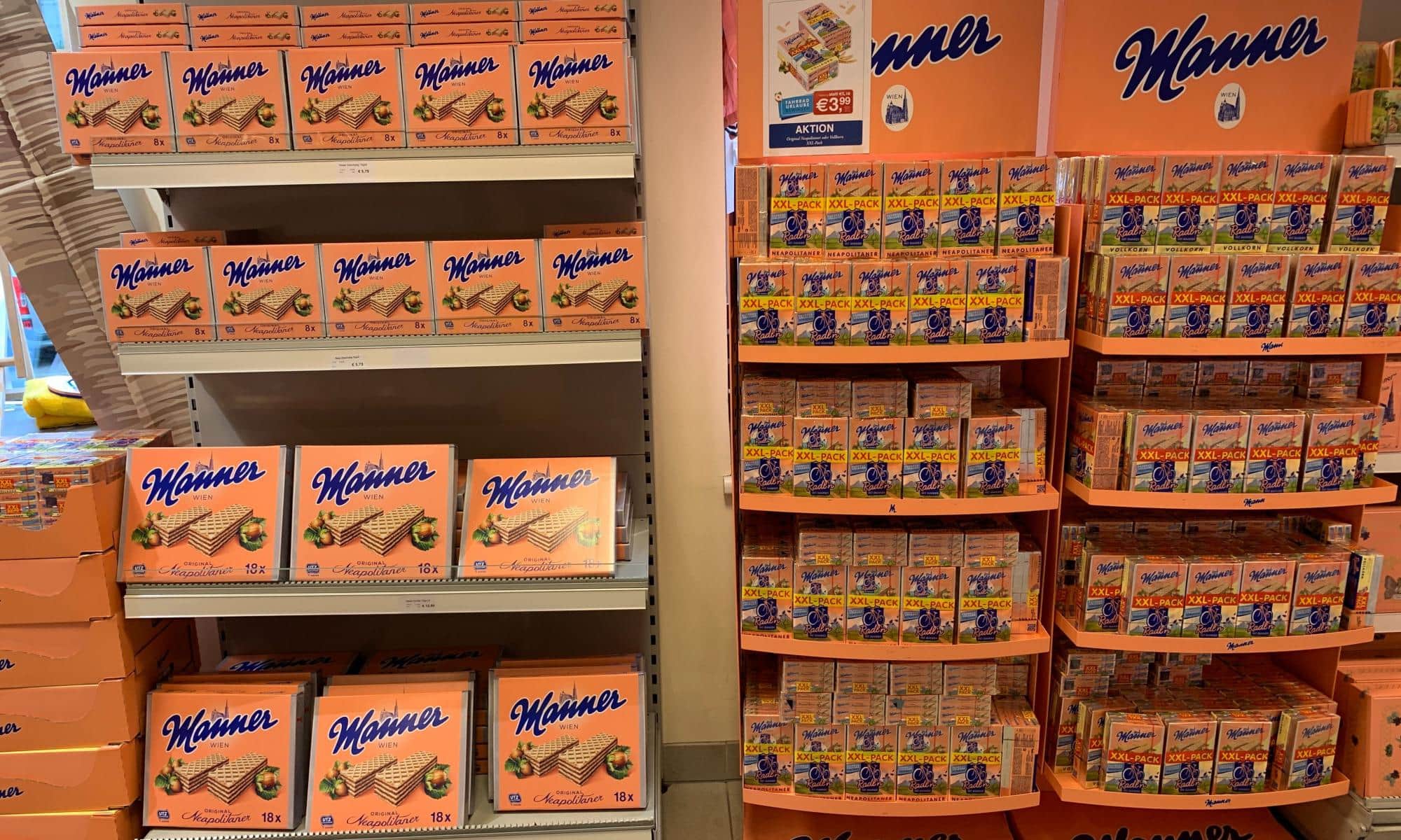 Manner Shop Wien im 17. Bezirk