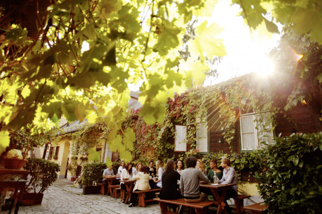 Der Heurige Schübel-Auer in Grinzing ist ein beliebtes Lokal in Wien