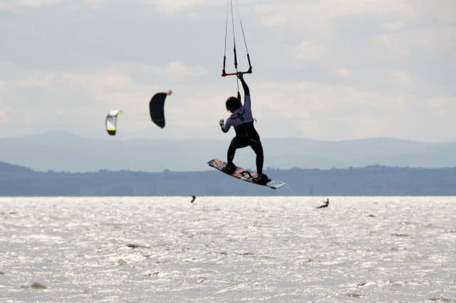 Kitesurfen am Neusiedler See