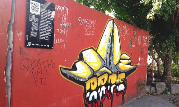 Der Protestwanderweg bei der Wiener Arena. (c) Zentrum Polis