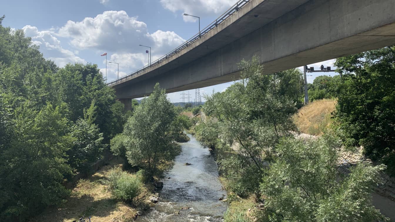 Wienfluss Stadtspaziergang Natur