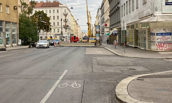 Schlechteste Radwege Wiens: Reinprechtsdorfer Straße (c) Alissa Hacker 
