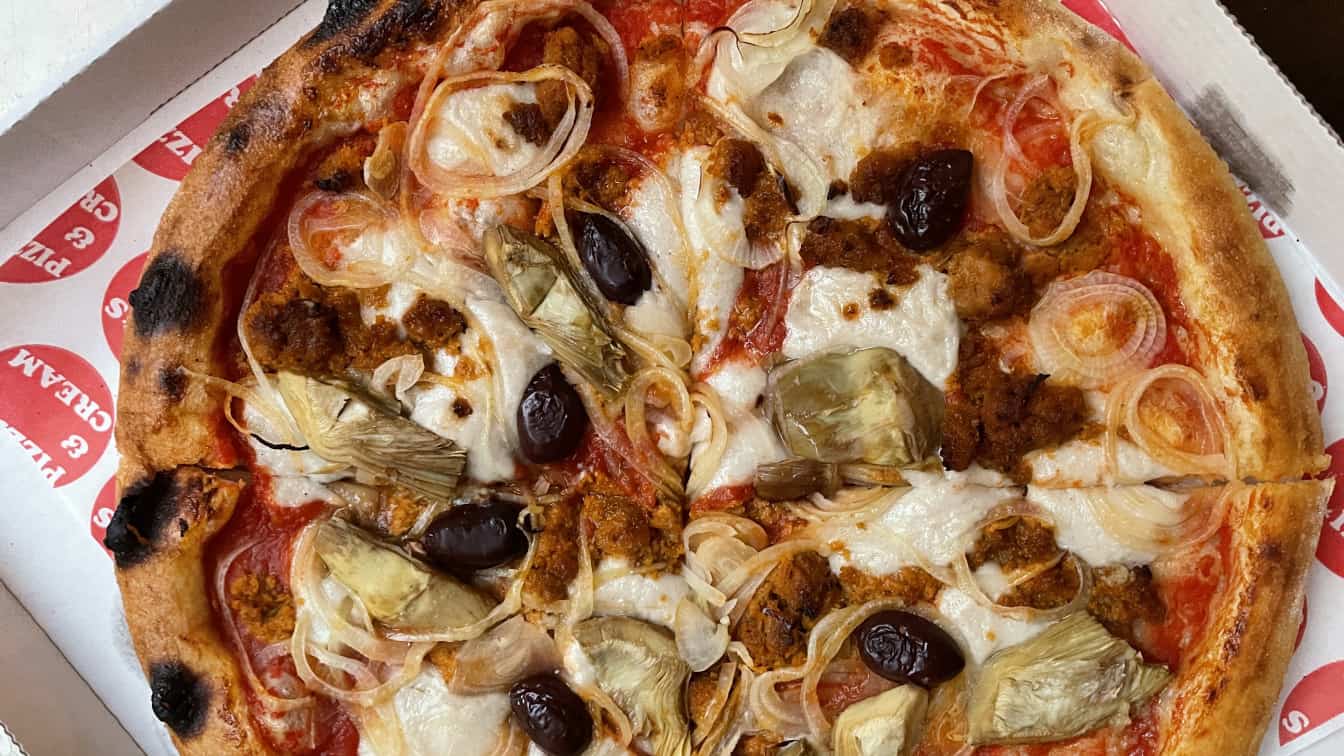 Pizzis and Cream vegane Pizza