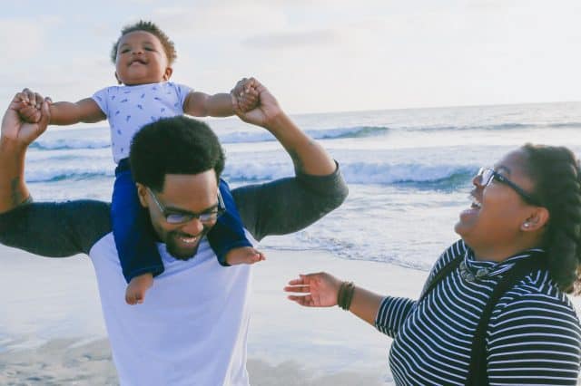 Familie mit Einzelkind