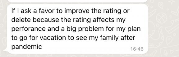 Bessere Bewertung, bitte!