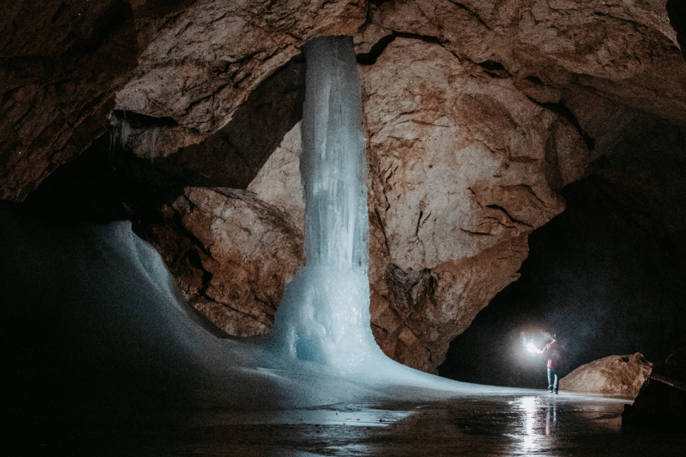 Eisskulpturen in der Eisriesenwelt Werfen