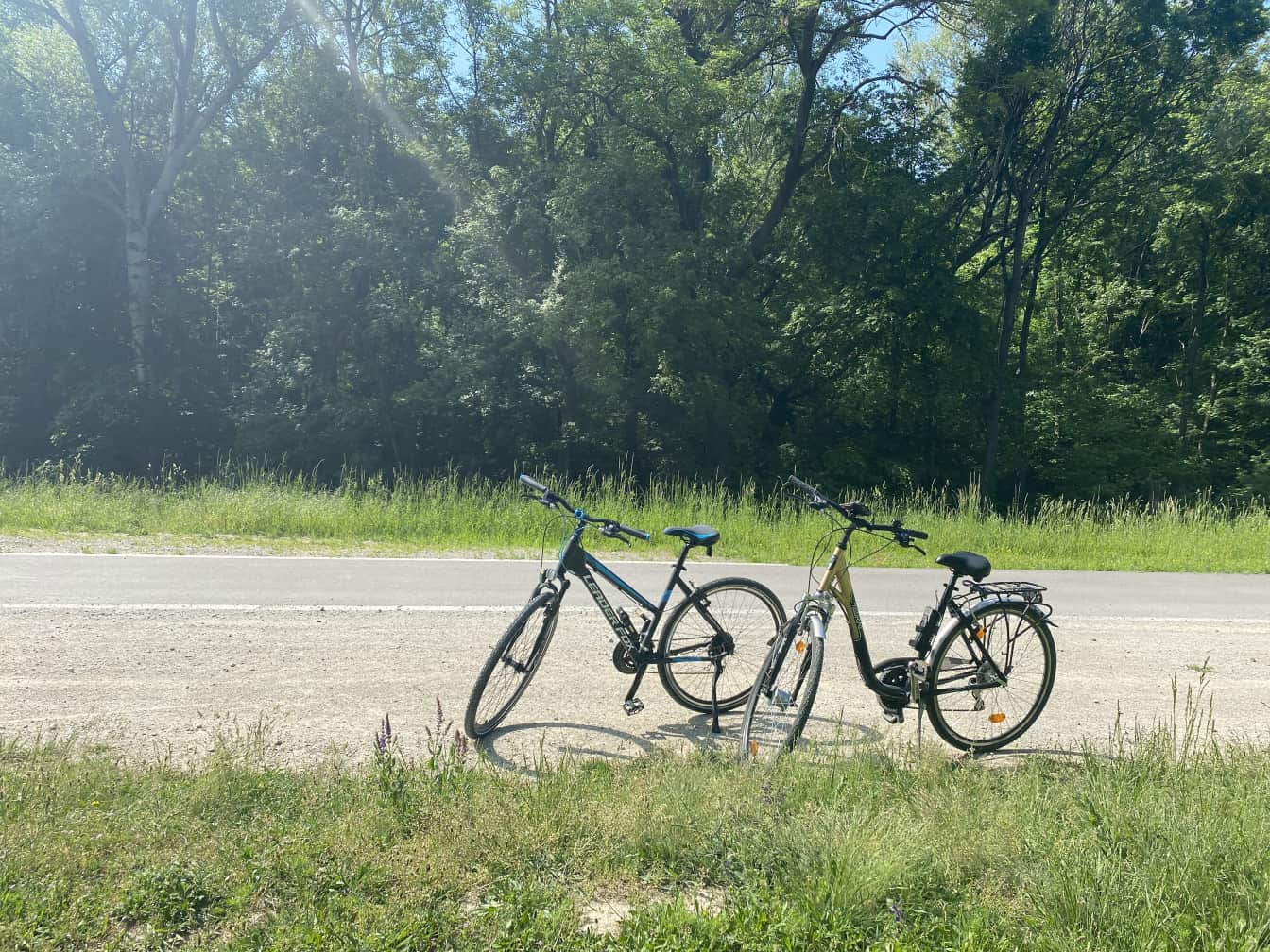 Zwei Räder am Donauradweg