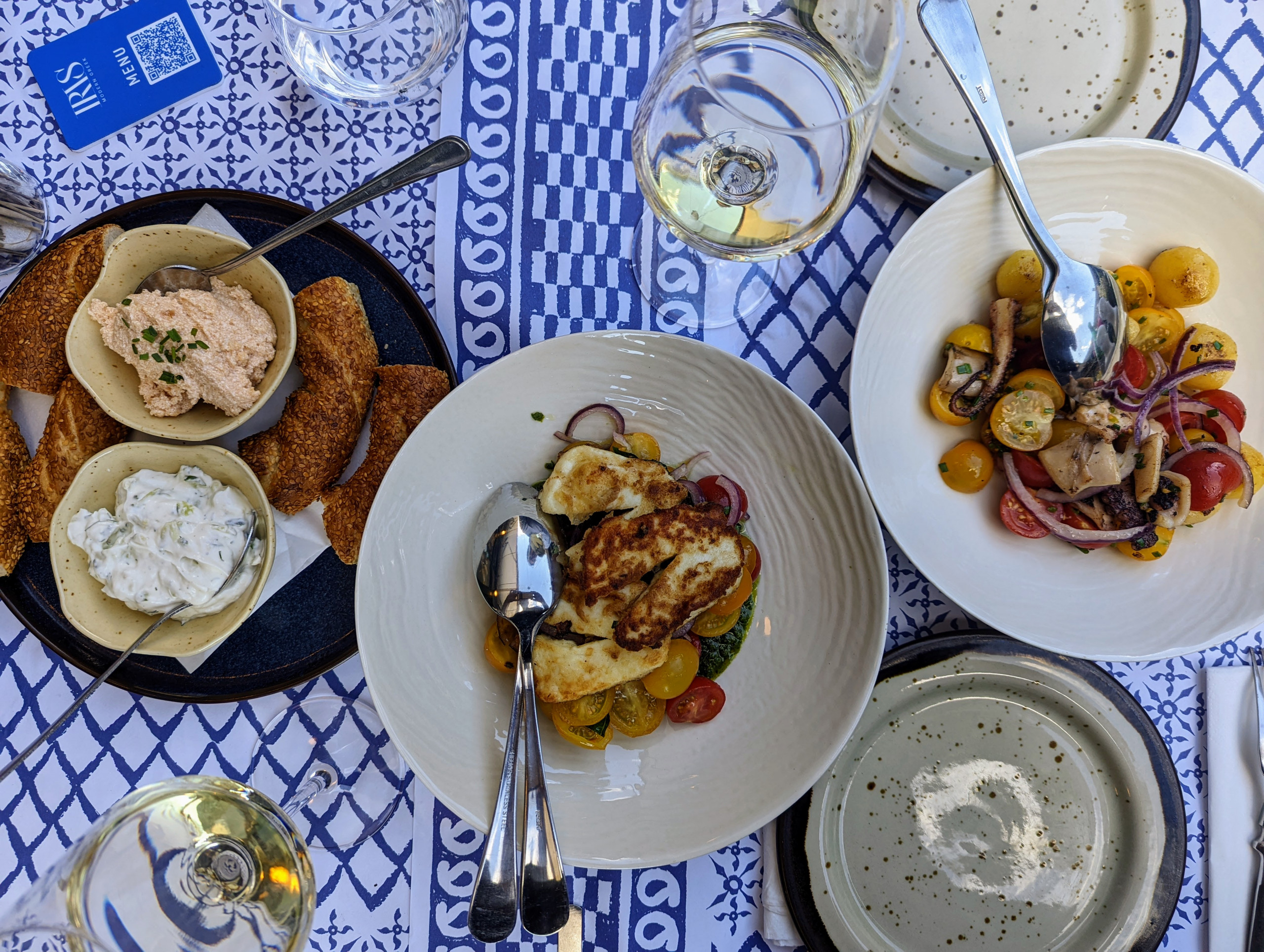 Iris Modern Greek Restaurant Wien Essen