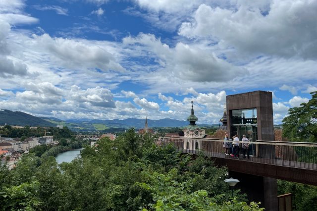 Panoramalift und Aussichtssteg in Steyr