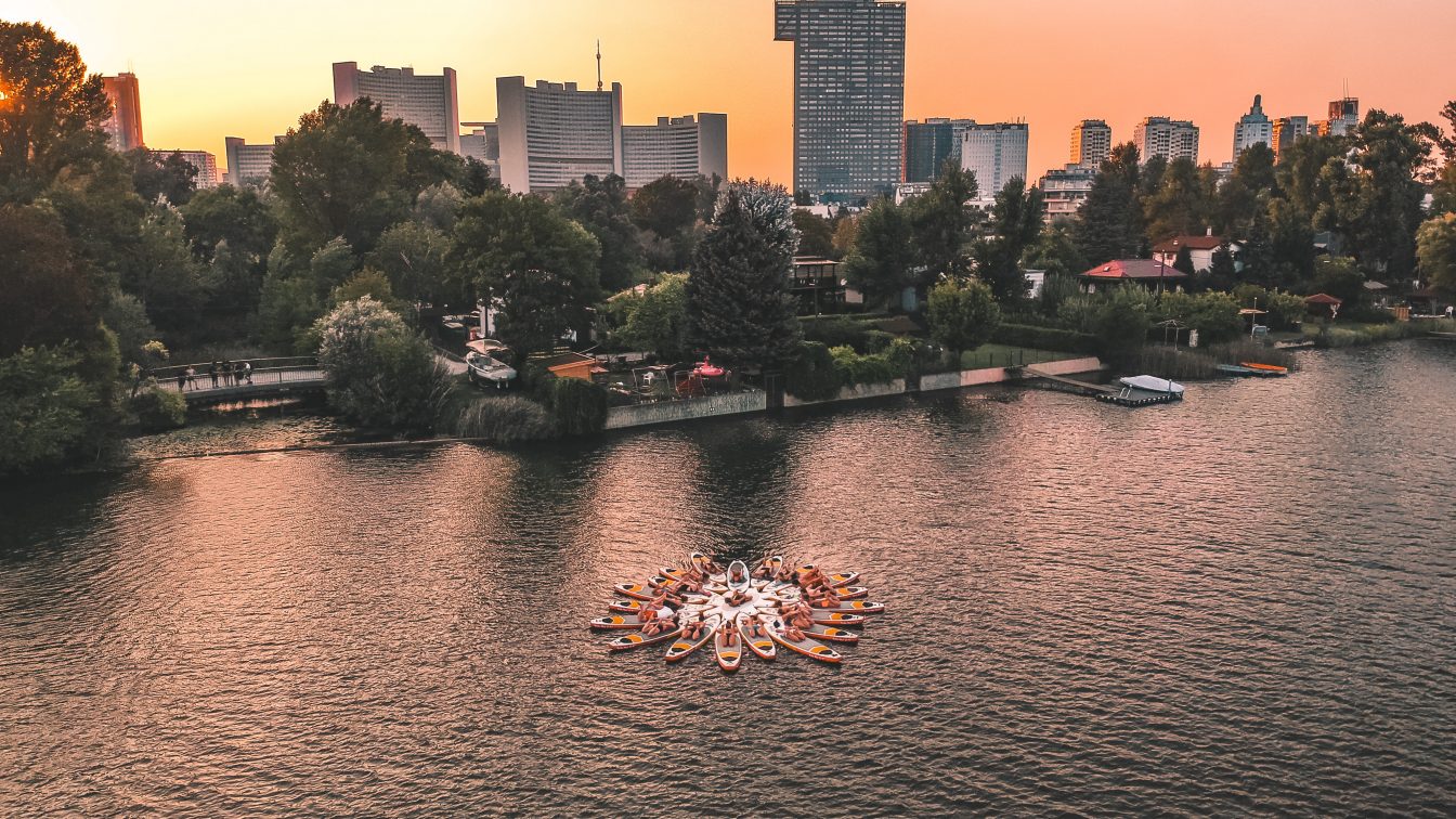SUP-Boards von Flotus auf der Alten Donau