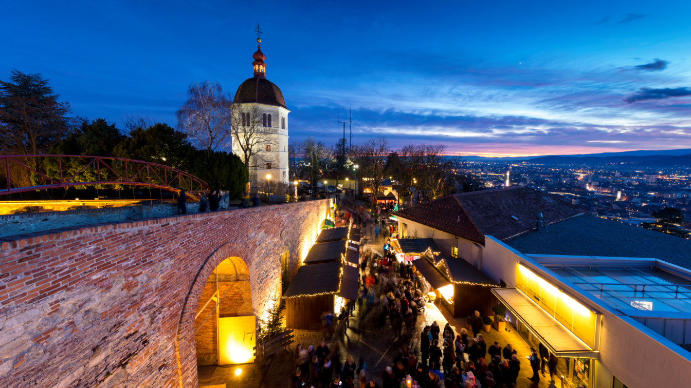 Weihnachtsmarkt Schlossberg Graz