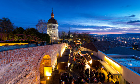 Weihnachtsmarkt Schlossberg Graz
