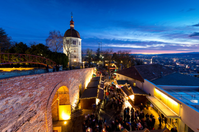 Weihnachtsmarkt Schlossberg Graz