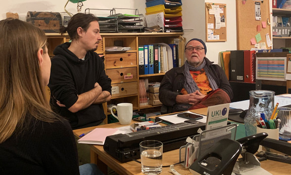 Teilnehmer des Männertischs in Margareten