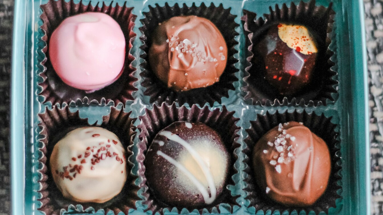 Pralinen aus Schokolade