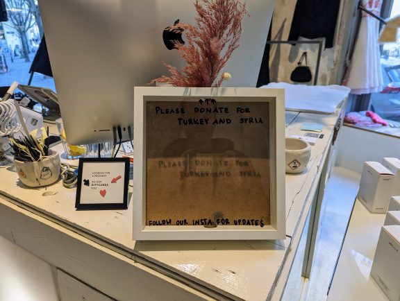 Spendenaktion Erdbeben Burggasse 24