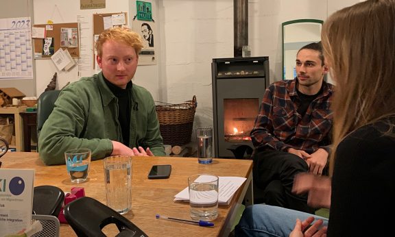 Jan Wunderlich und Mario Depauli von StoP Stadtteile ohne Partnergewalt