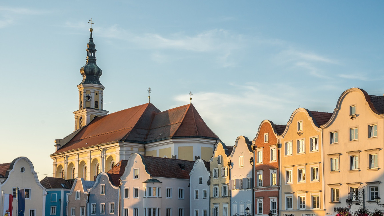 Häuserkulisse in Schärding