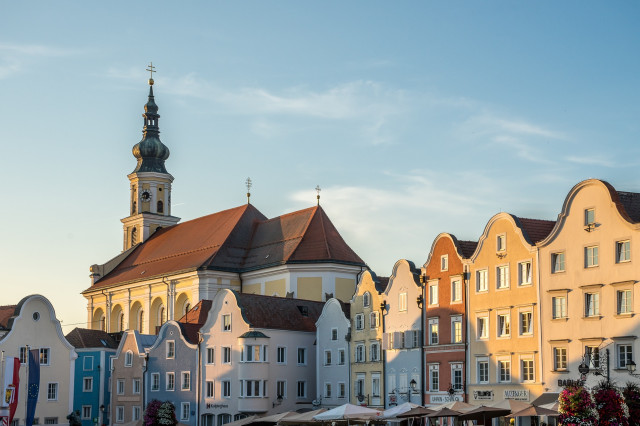 Häuserkulisse in Schärding