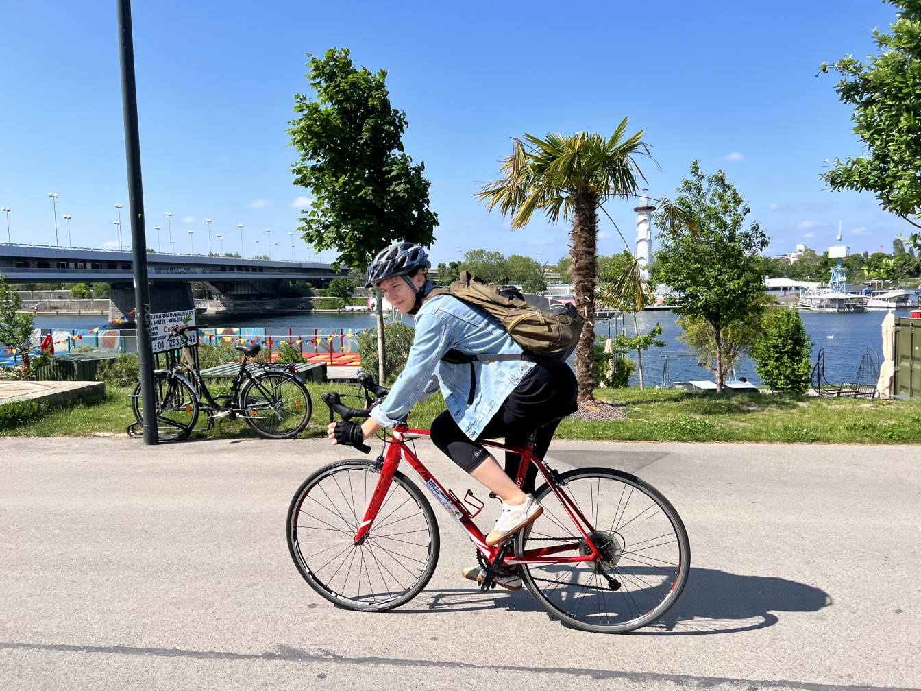 Fahrrad auf der Donauinsel