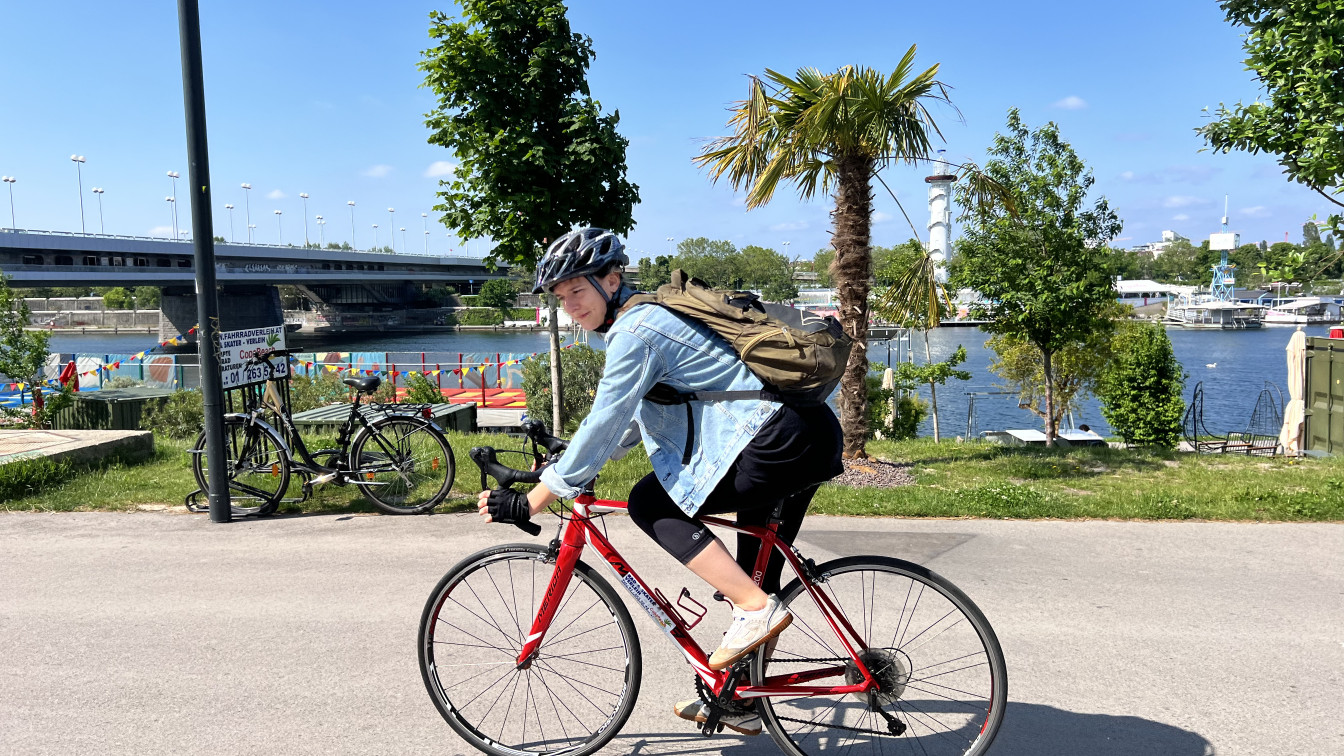 Rennrad Donauinsel