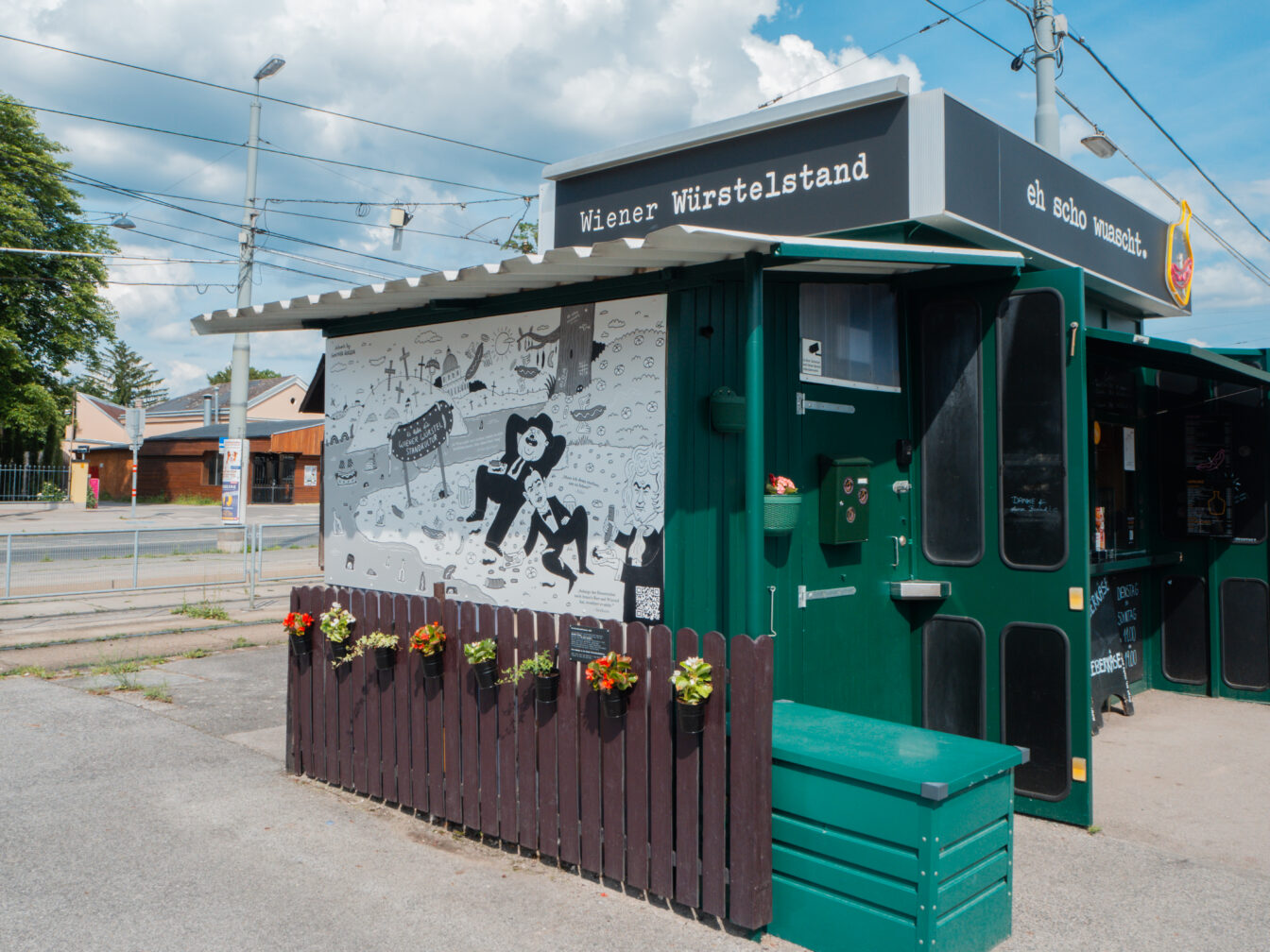 eh scho wuascht Würstelstand