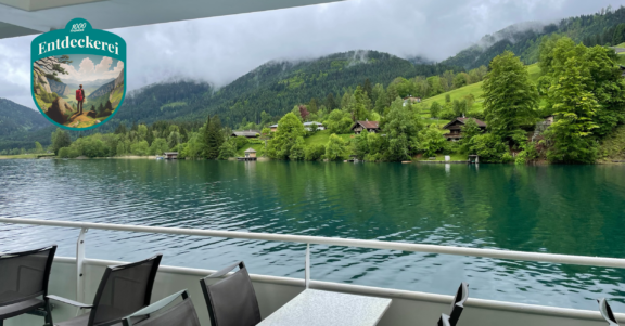 Weissensee Blick von MS Alpenperle, Weissensee Schifffahrt