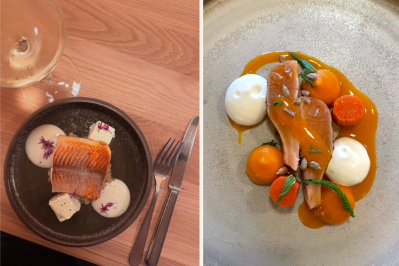 Menü im Genießerhotel die Forelle am Weissensee