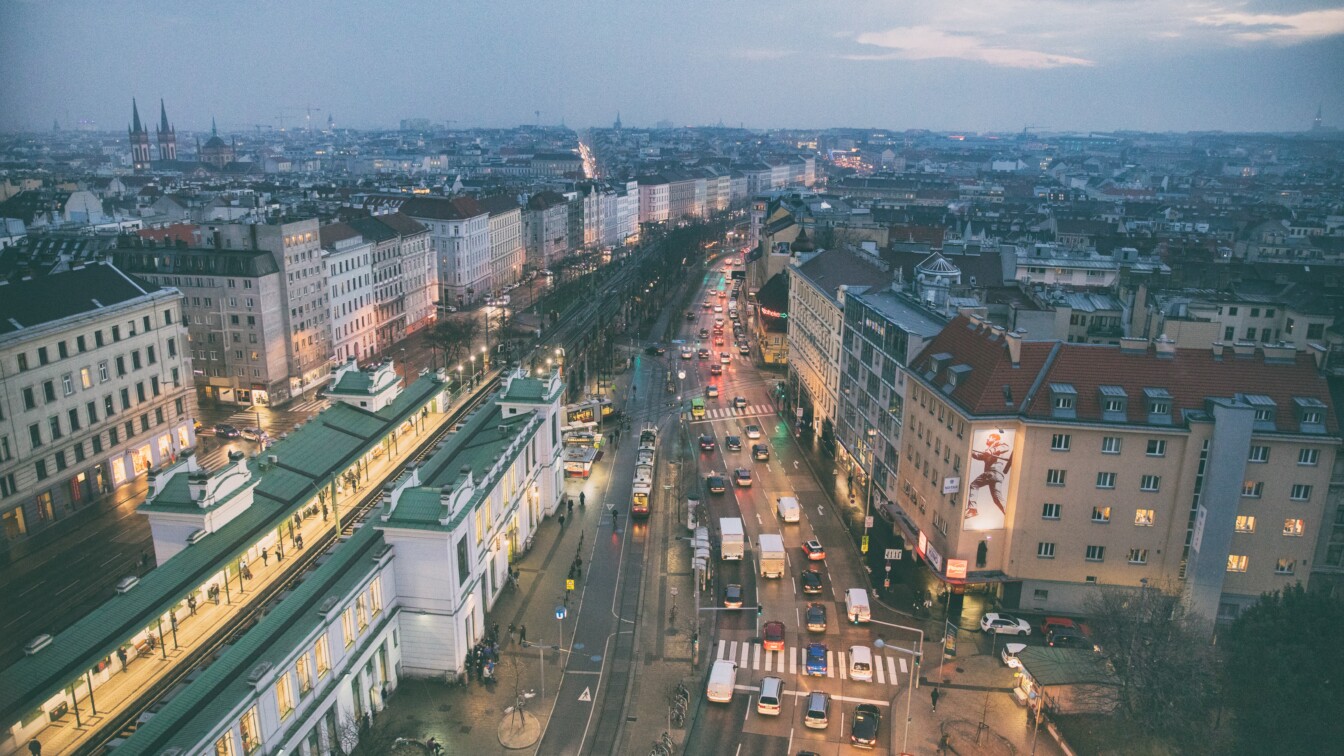 Gürtel Wien Dämmerung
