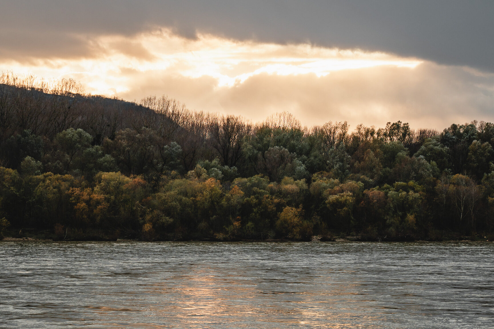 Der Ausblick auf die Donau von der Burg Theben aus.