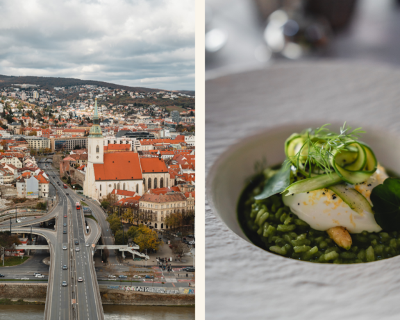 Ausblick auf Stadt und Essen im UFO Tower.
