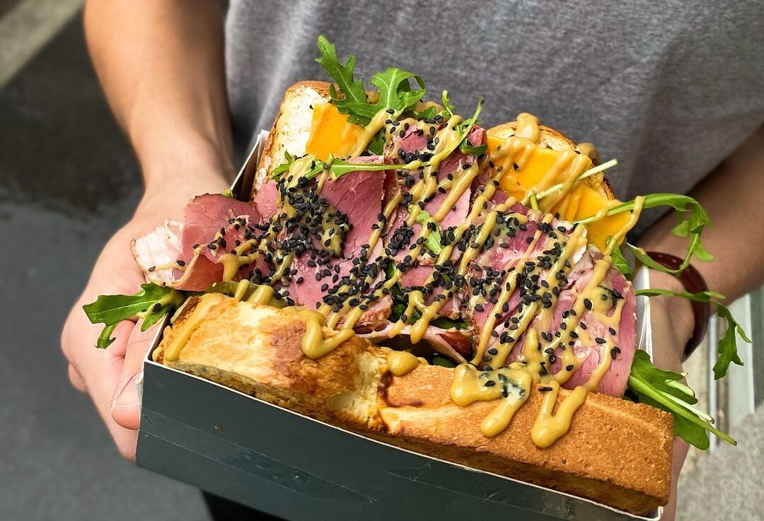 gefülltes Sandwich der Bäckerei Karl in Wien