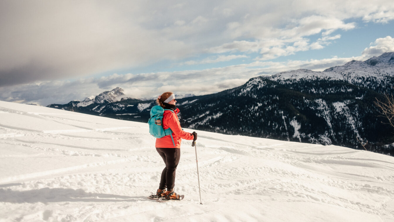 Schneeschuhwanderung Gosau, Schnee und Sonnenschein