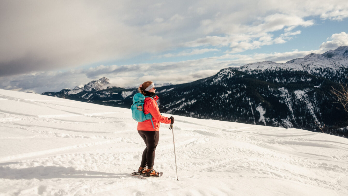 Schneeschuhwanderung Gosau, Schnee und Sonnenschein