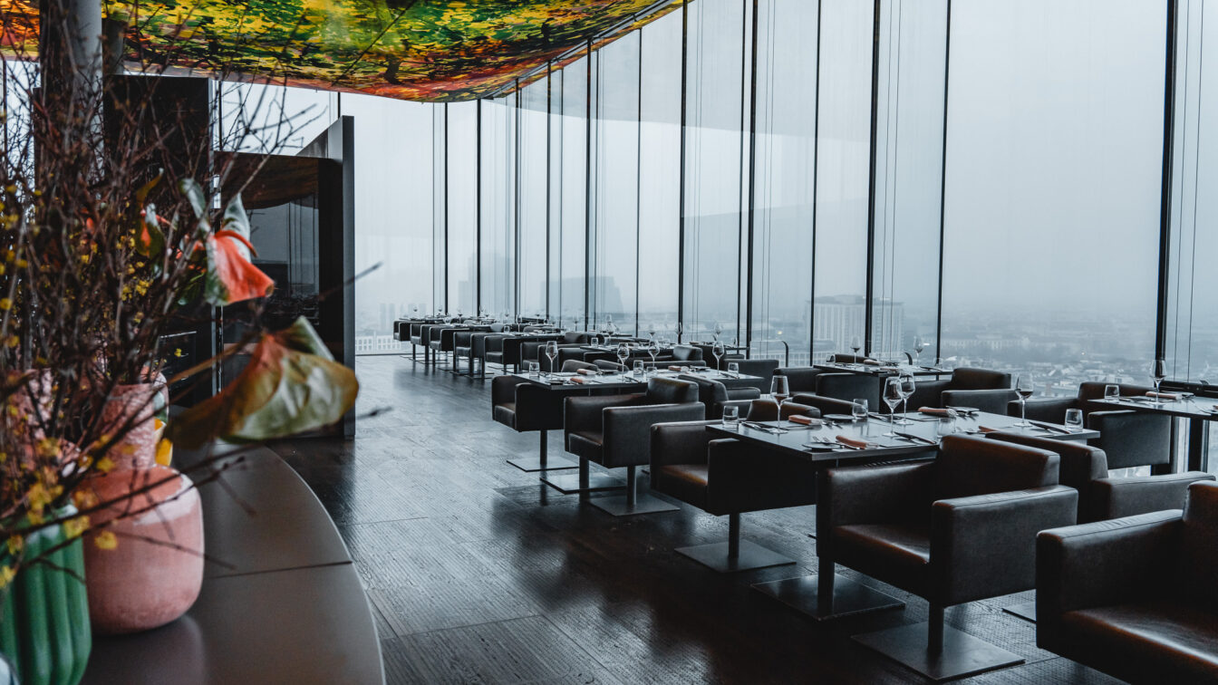 Das Loft und Restaurant vom SO/ Vienna Hotel in Wien