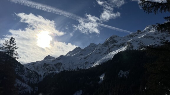 Blick auf Gipfel des Nationalpark Hohe Tauern 
