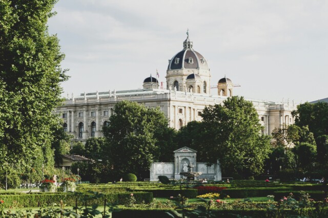 der Volksgarten in Wien im Frühling