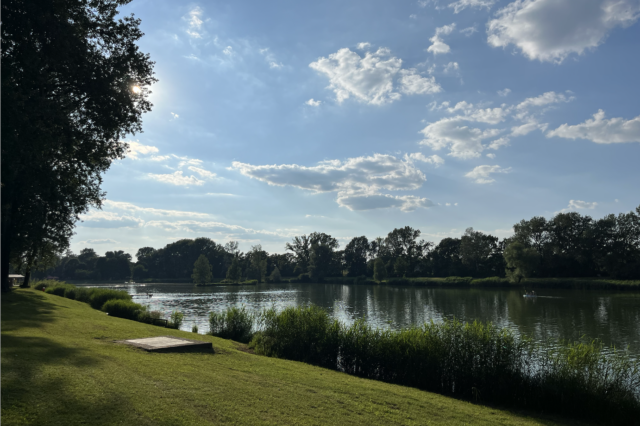 Tullner Aubad mit Wasserzugang und Floß