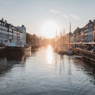 Nyhavn bei Sonnenuntergang