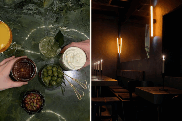 Cocktails in einer schummrigen Bar