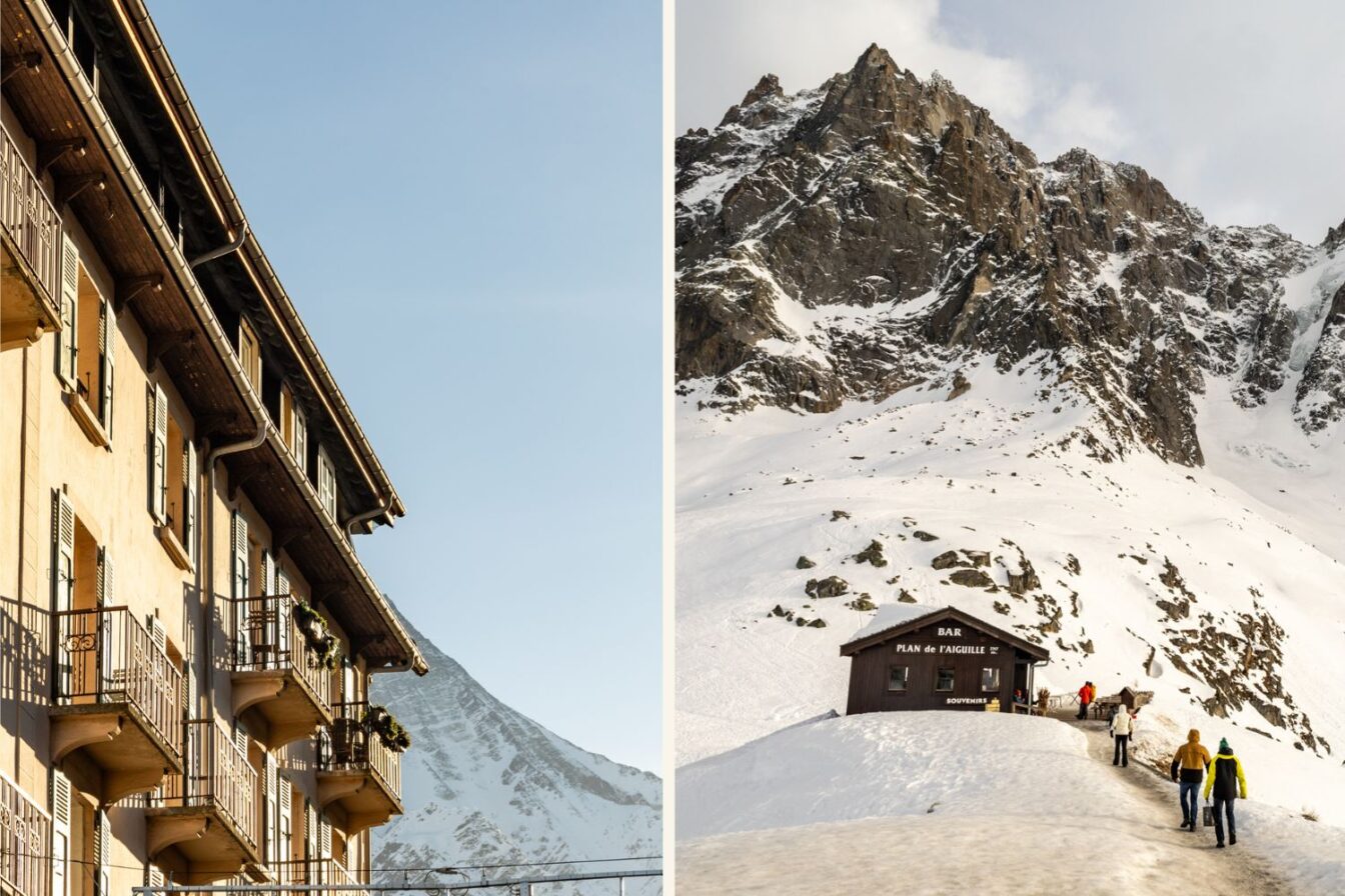 Chamonix Mont Blanc Frankreich Skifahren