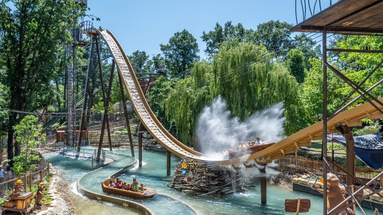 Die Hochschaubahn Biberburg im Familypark St. Margarethen