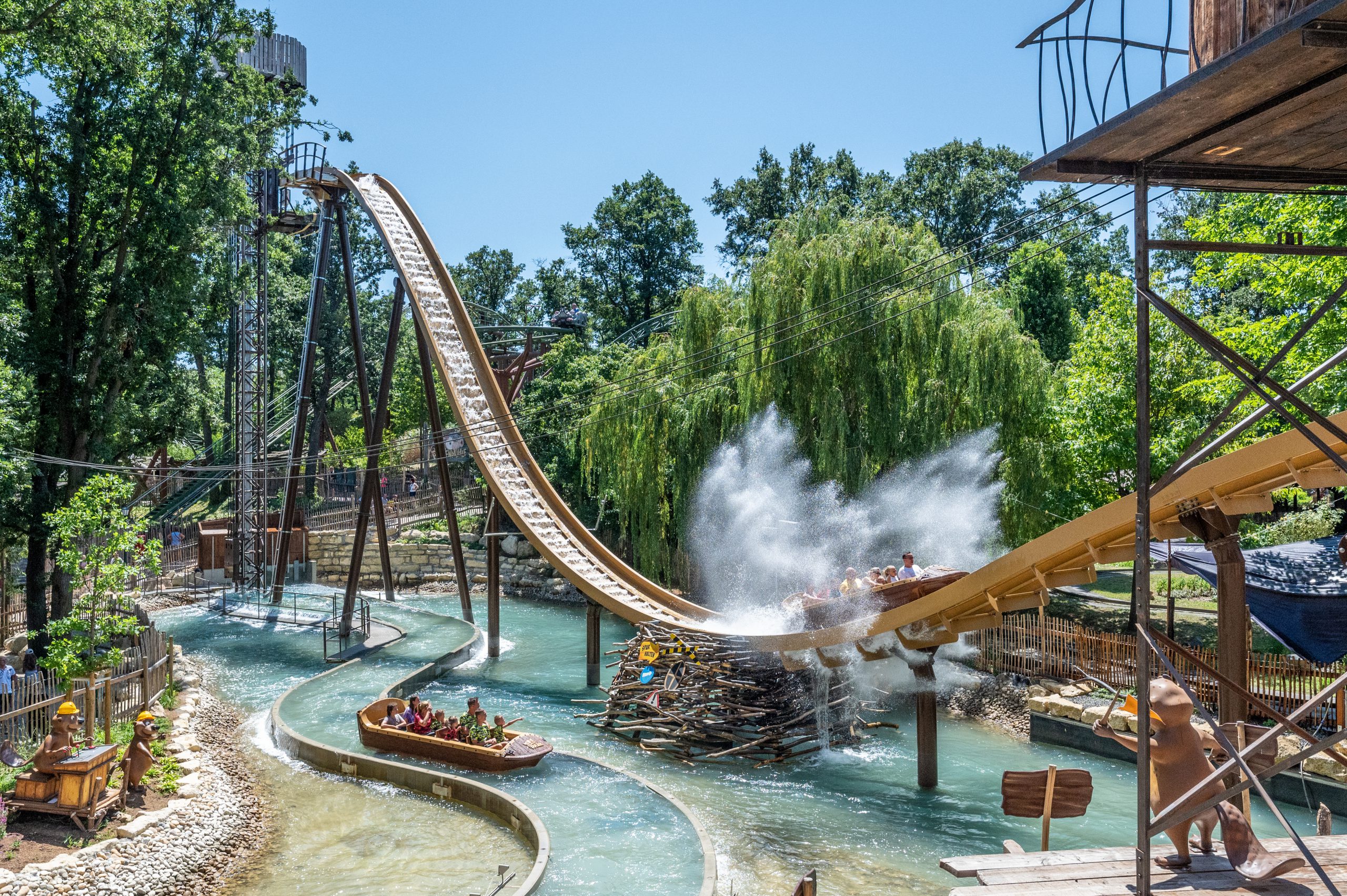 Die Hochschaubahn Biberburg im Familypark St. Margarethen