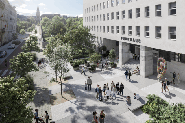 Ein Visual des ORF-Funkhauses in der Argentinierstraße