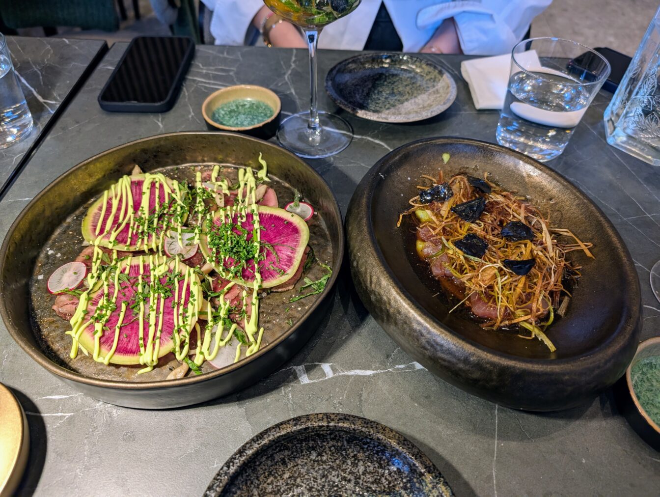 Vorspeisen-Variationen im Restaurant Nikkai in Wien