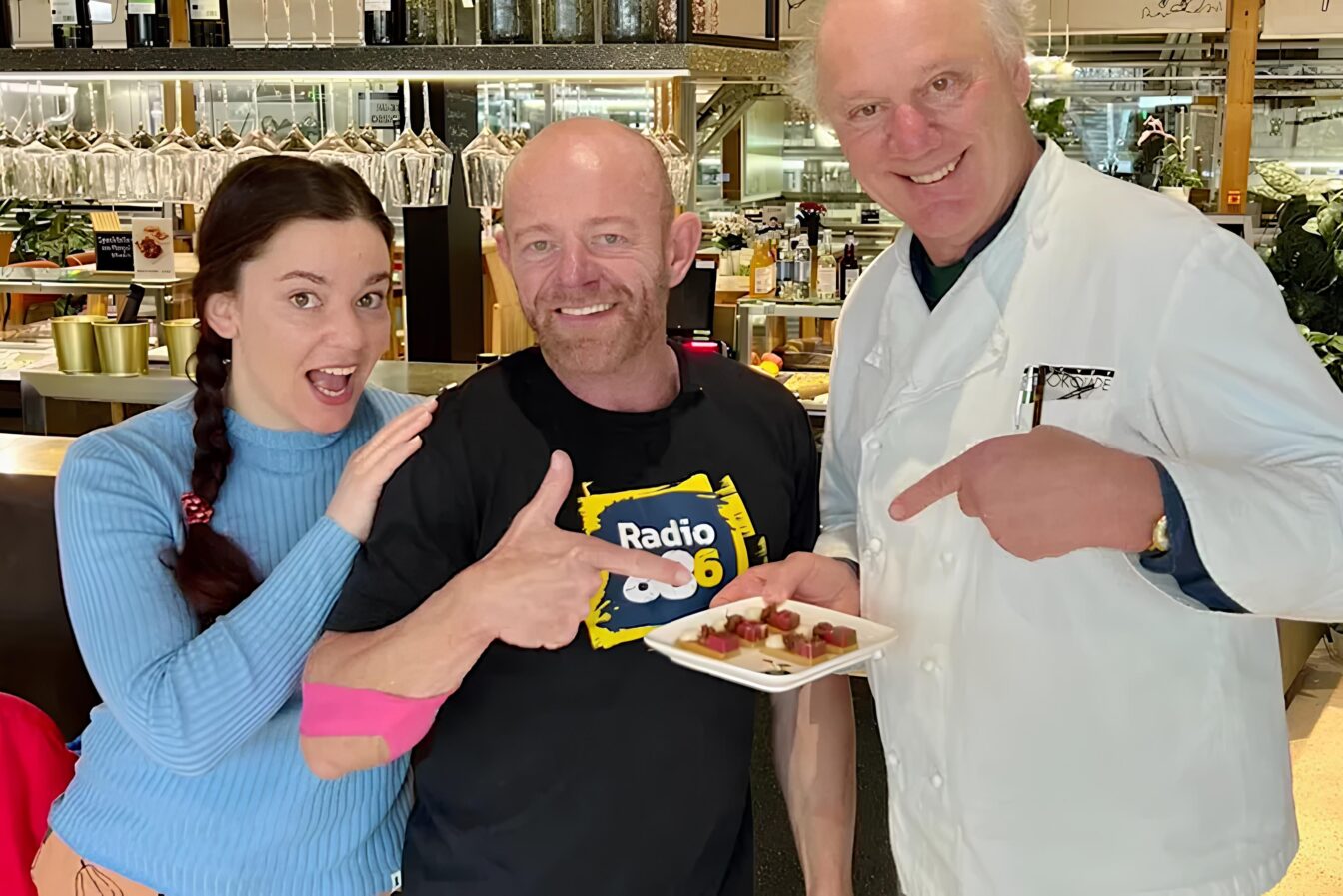 Die Schnitzel-Schoko-Erfinder: Julia Zotter, Mario Batka, Josef Zotter (v.l.n.r)